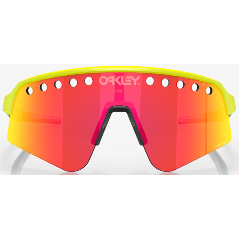 Oakley Sutro Lite Sweep Tennis Ball Jaune lentille Prizm Ruby OO9465-0639