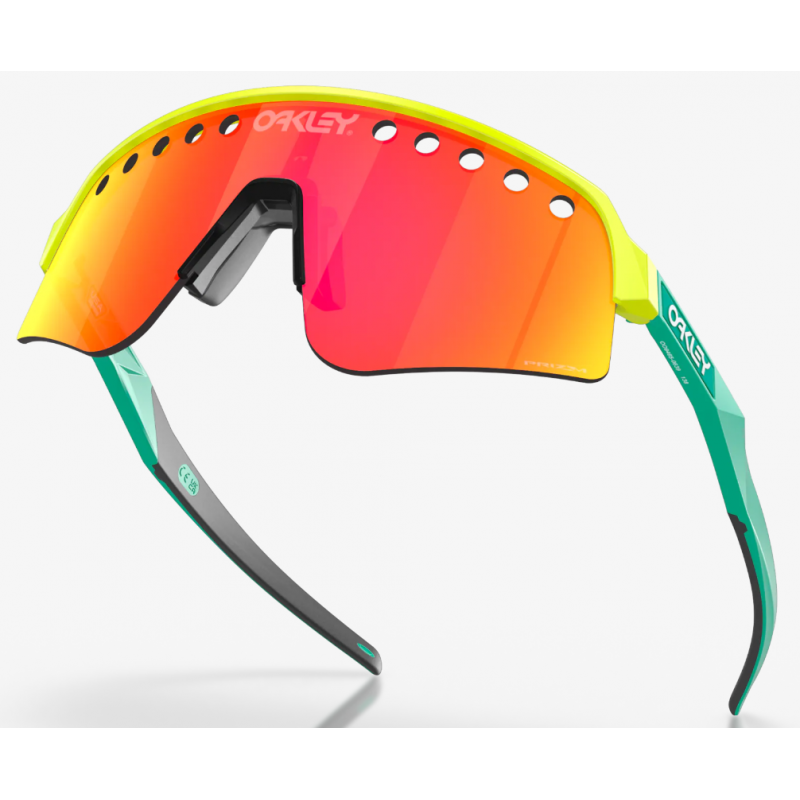 Oakley Sutro Lite Sweep Tennis Ball Jaune lentille Prizm Ruby OO9465-0639