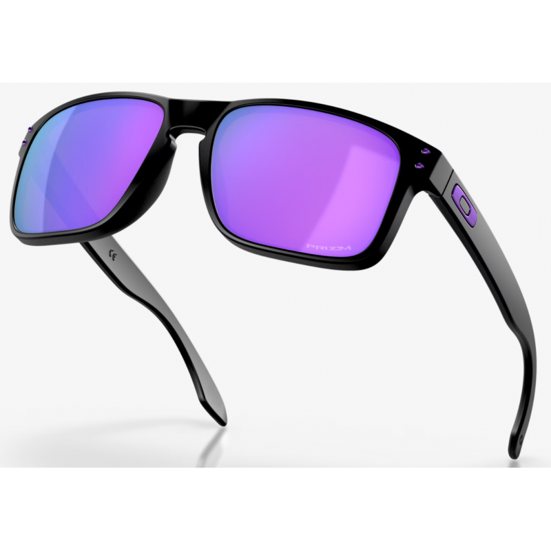 Oakley Holbrook Matte Black lentille Prizm Violet OO9102-K655 - Expédition 24h