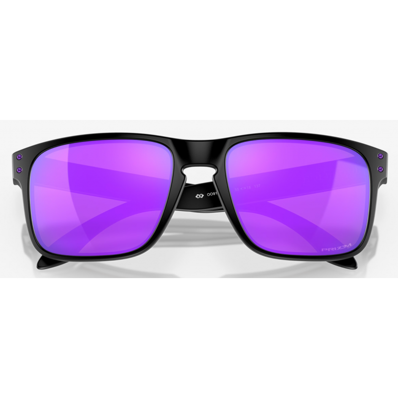 Oakley Holbrook Matte Black lentille Prizm Violet OO9102-K655 - Expédition 24h