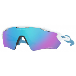 Oakley Radar EV XS Path Polished White lentille Prizm Sapphire