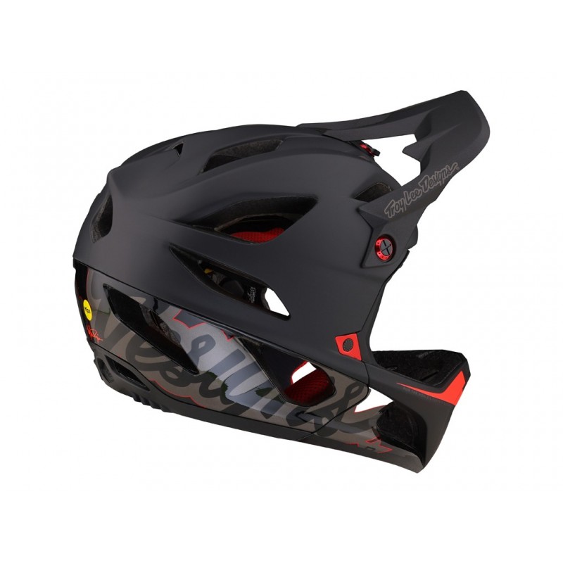Troy Lee Designs Stage Mips noir/rouge - Expédition 24h - Meilleurs prix