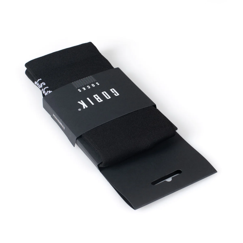 Gobik Superb black Axis Extra Long unisex chaussettes - Livraison 24h