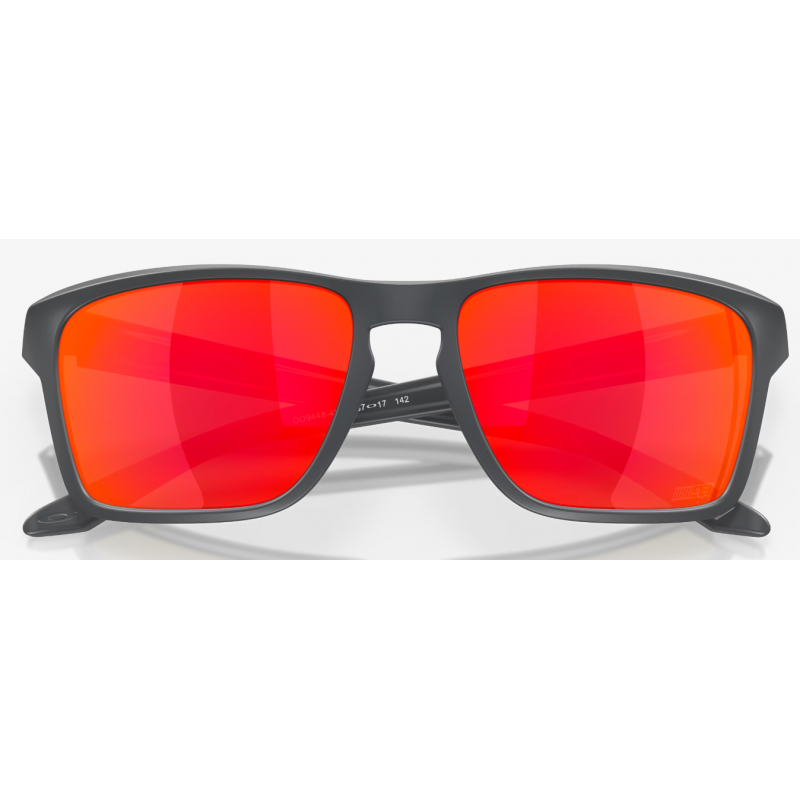 Oakley Sylas Matte Carbon lentille Prizm Ruby OO9448-4057 - Expédition 24h