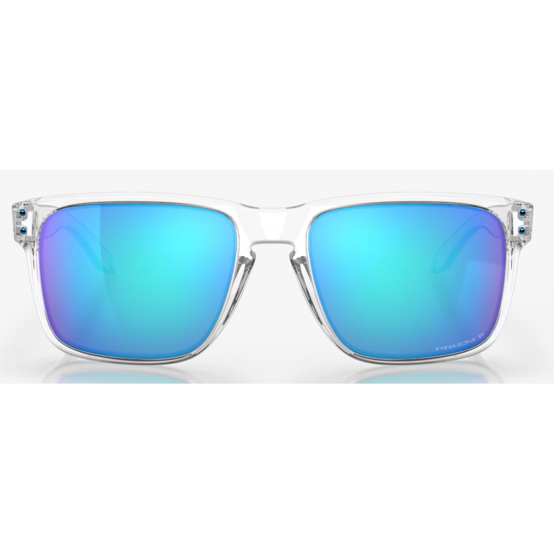 Oakley Holbrook XL Polished Clear lentille Prizm Sapphire Polarisée