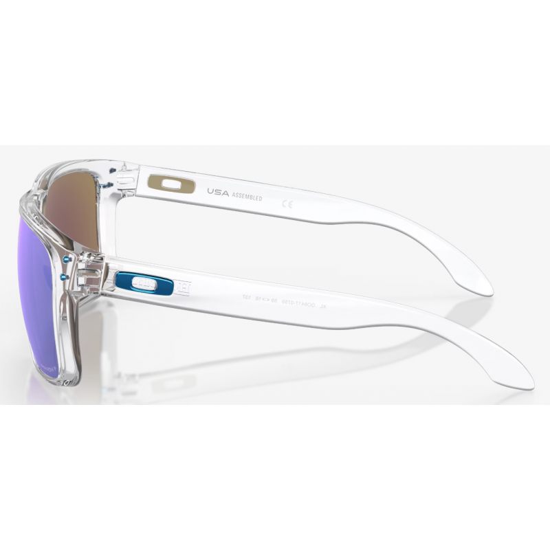 Oakley Holbrook XL Polished Clear lente Prizm Sapphire Polarized