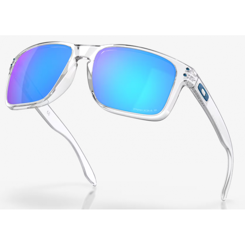 Oakley Holbrook XL Polished Clear lente Prizm Sapphire Polarized