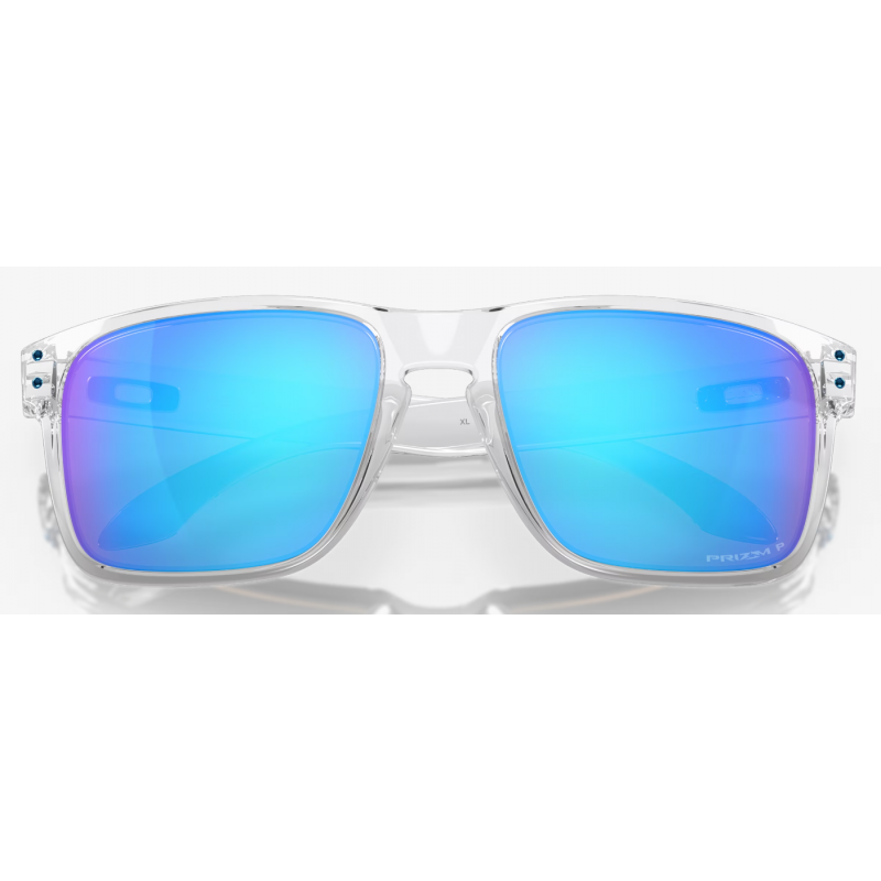 Oakley Holbrook XL Polished Clear lentille Prizm Sapphire Polarisée