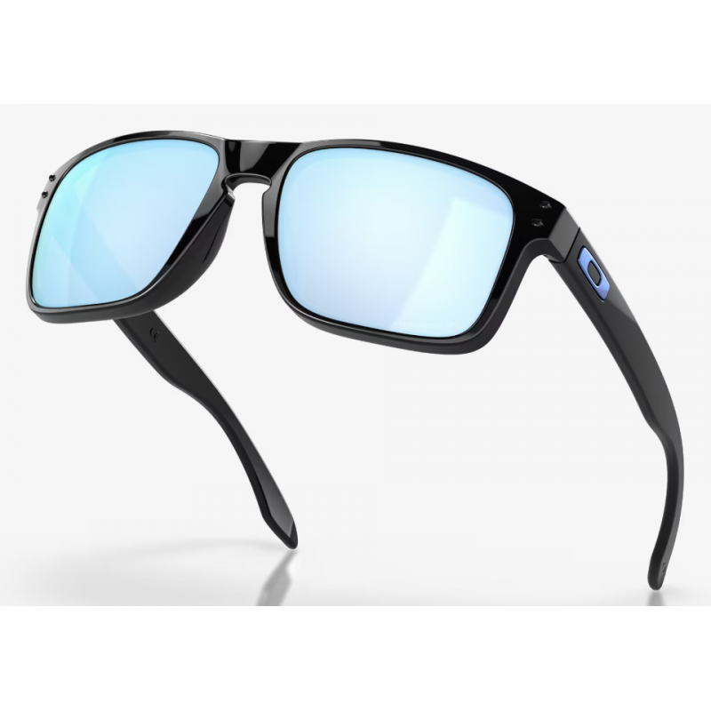 Oakley Holbrook Polished Black lentille Prizm Deep Water Polaroid 9102C1