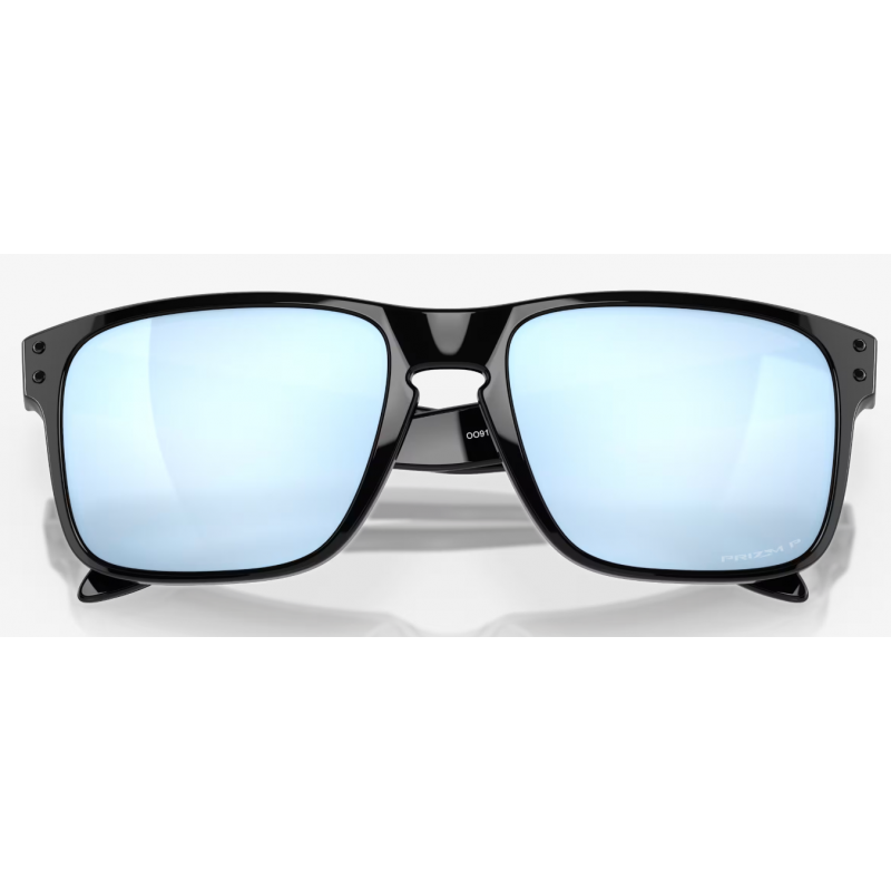 Oakley Holbrook Polished Black lentille Prizm Deep Water Polaroid 9102C1