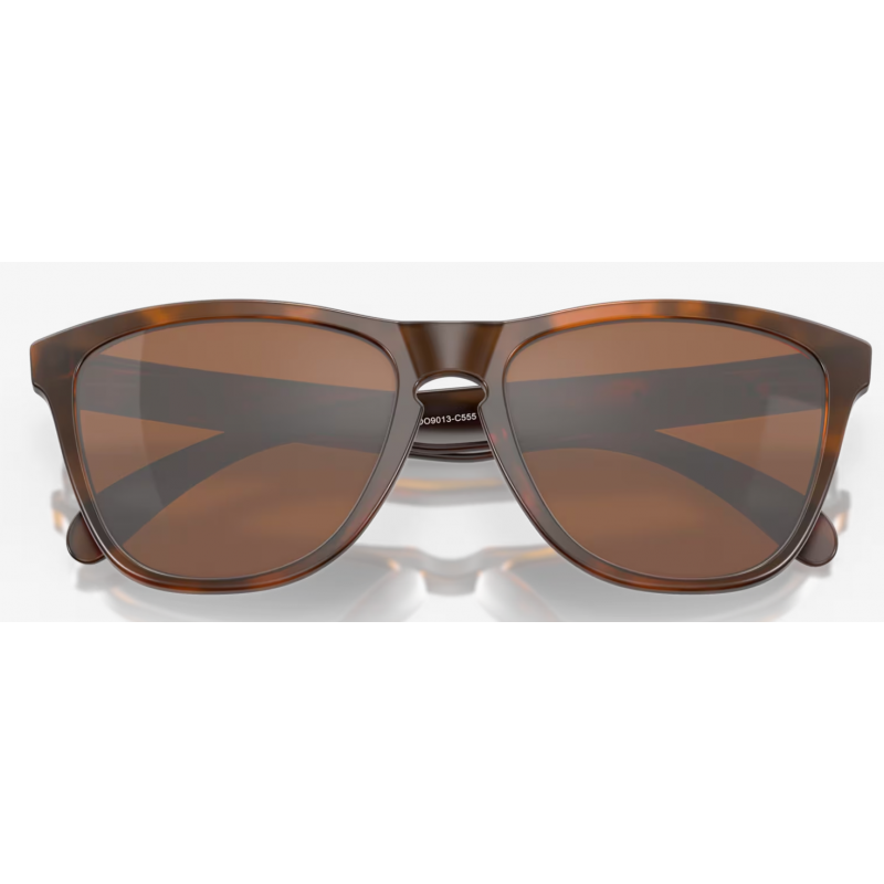 Oakley Frogskins Matte Brown Tortoise lentille Prizm Tungsten OO9013-C555