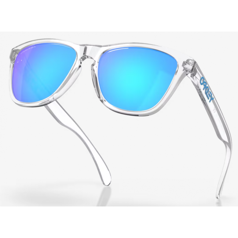 Oakley Frogskins Crystal Clear lente Prizm Sapphire OO9013-D055