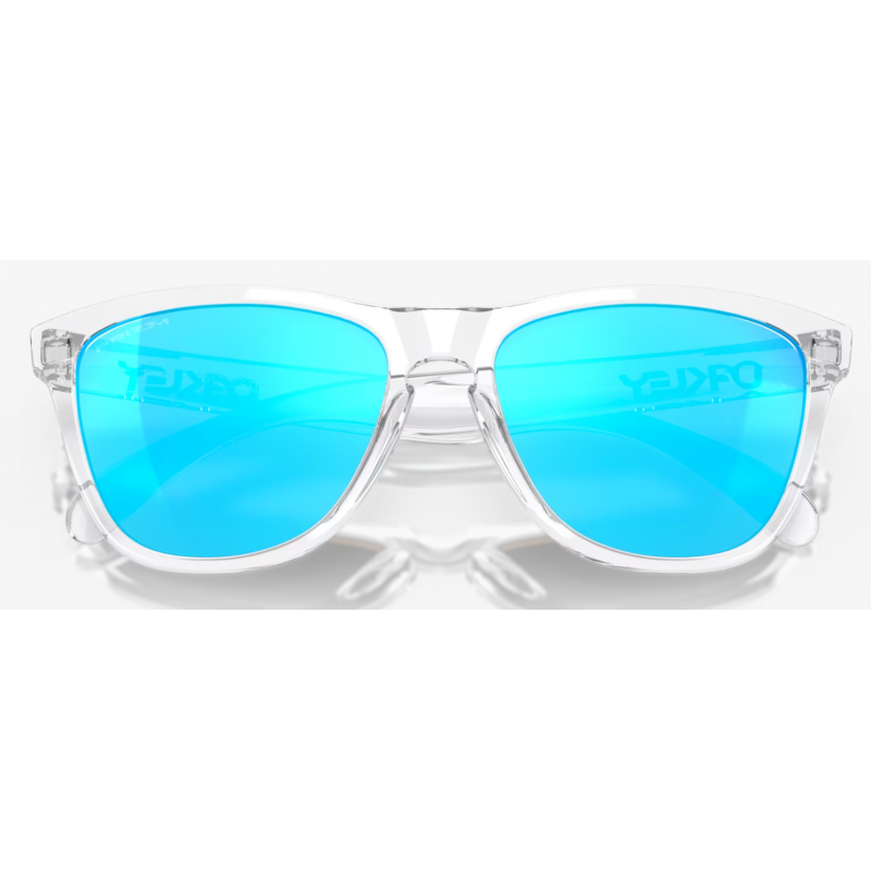 Oakley Frogskins Crystal Clear lente Prizm Sapphire OO9013-D055