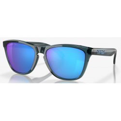 Oakley Frogskins Crystal Black lentille Prizm Sapphire Polarisée 9013F6