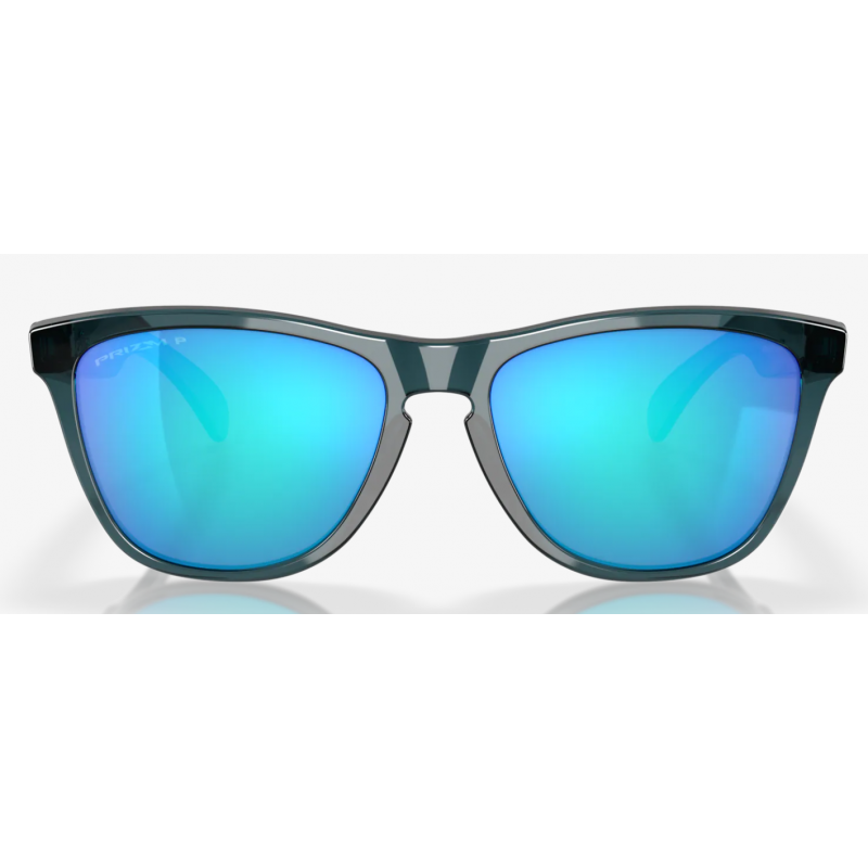 Oakley Frogskins Crystal Black lentille Prizm Sapphire Polarisée 9013F6