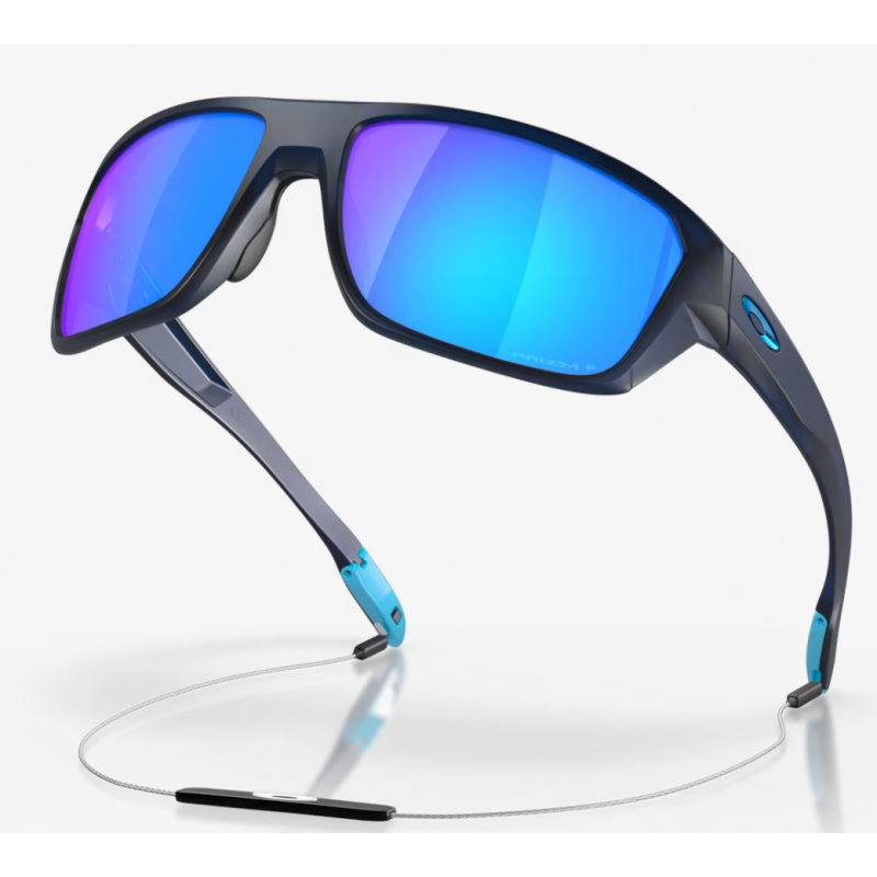 Oakley Split Shot Matte Translucent Blue lentille Prizm Sapphire Polarisée OO9416-0464