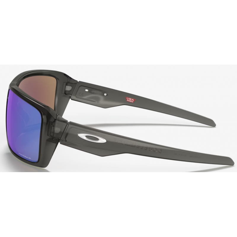 Oakley Double Edge Grey Smoke lentille Prizm Sapphire Polarisée 938006