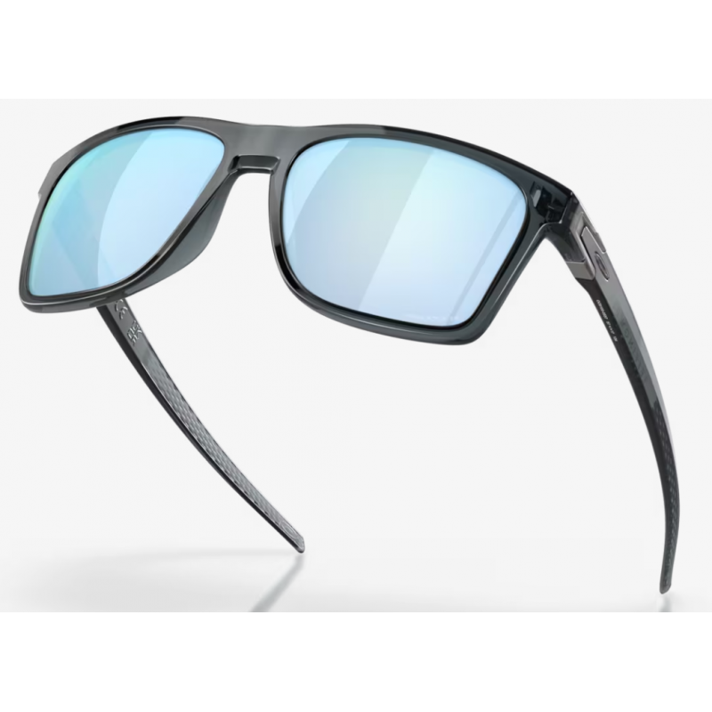 Oakley Leffingwell Crystal Black lentille Prizm Deep Water Polarisée