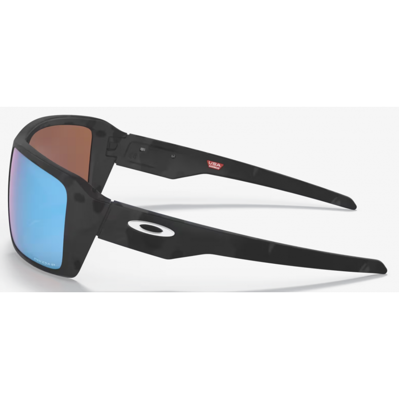 Oakley Double Edge Matte Black Camo lente Prizm Deep Water Polarized
