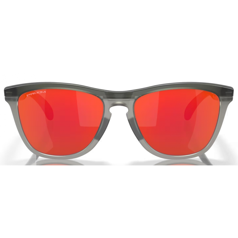 Oakley Frogskins Gamme Mat Gris Fumé/Encre Grise lentille Prizm Ruby