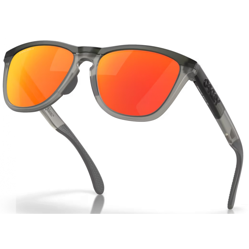 Oakley Frogskins Range Matte Grey Smoke/Grey Ink lente Prizm Ruby