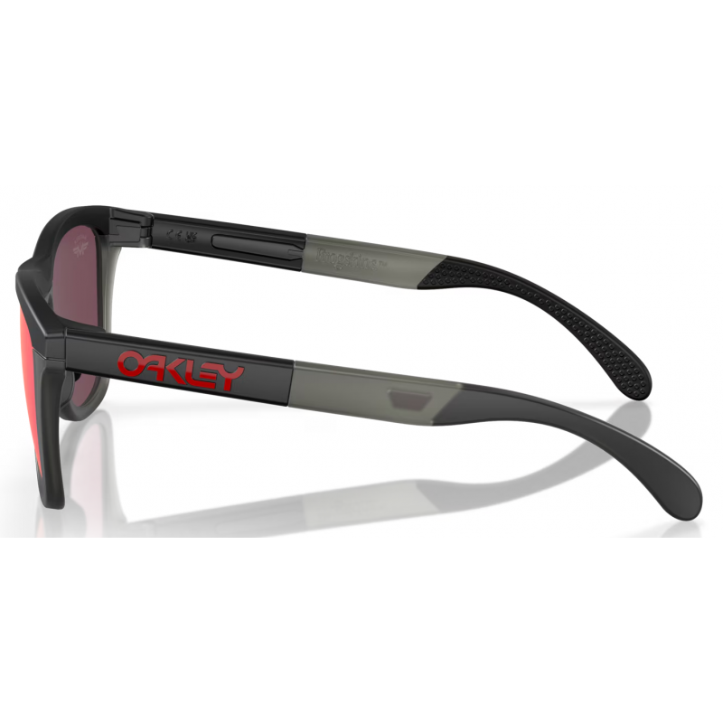 Oakley Frogskins Gamme Maverick Vinales Noir Mat/Gris Mat Fumé lentille Prizm Route
