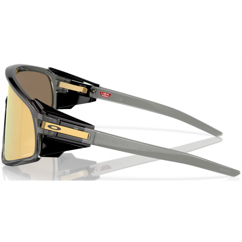 Oakley Latch Panel Grey Smoke lentille Prizm 24k OO9404-0535 - expédition 24h