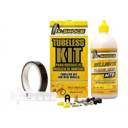 X-Sauce kit tubeless MTB valve fine 30mm - expédition 24h
