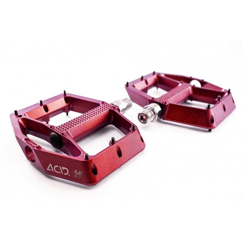 Acid FLAT A3-ZP R pedales rojo - envío 24h