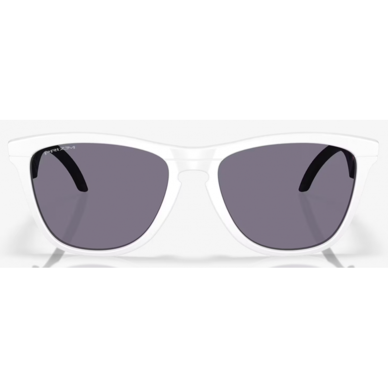 Oakley Frogskins Hybrid Duality Collection Matte White lentille Prizm Grey