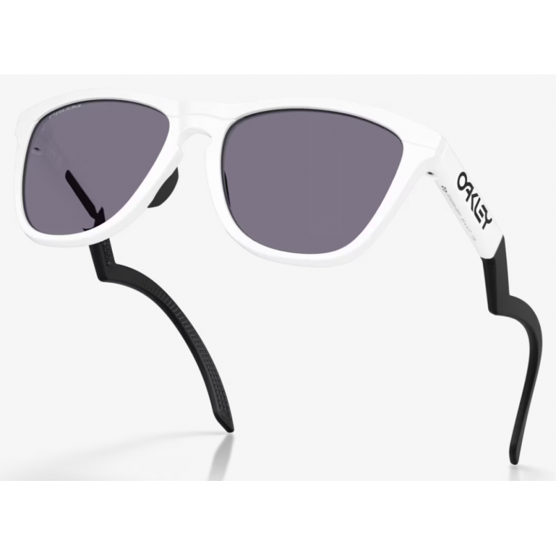 Oakley Frogskins Hybrid Duality Collection Matte White lentille Prizm Grey