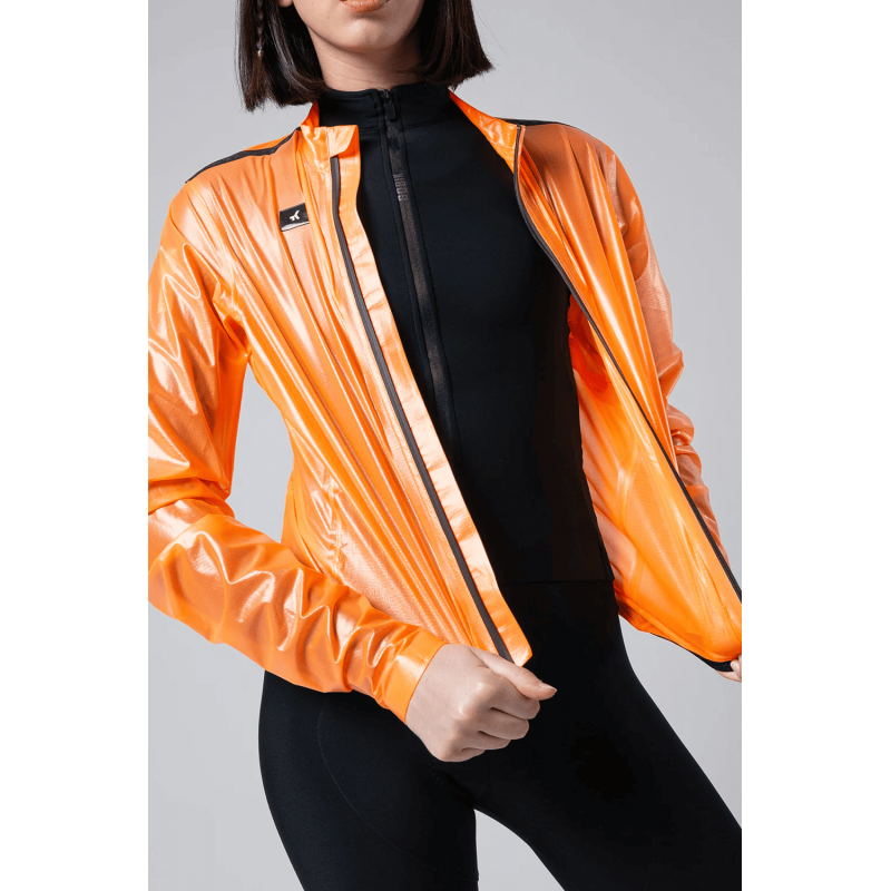 Gobik Pluvia 2.0 Blazing Orange unisexe veste légère imperméable