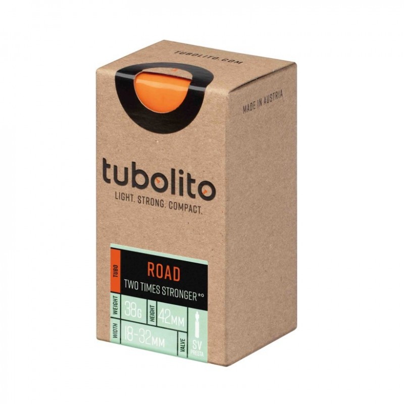 Tubolito Road 700c SV 42mm válvula presta naranja cámara - envío 24h