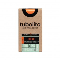 Tubolito Road 700c SV 42mm válvula presta negra cámara - envío 24h