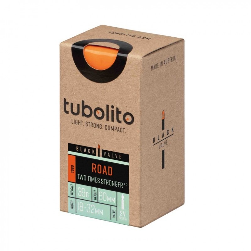 Tubolito Route 700c SV 60mm valve presta noire chambre - expédition 24h