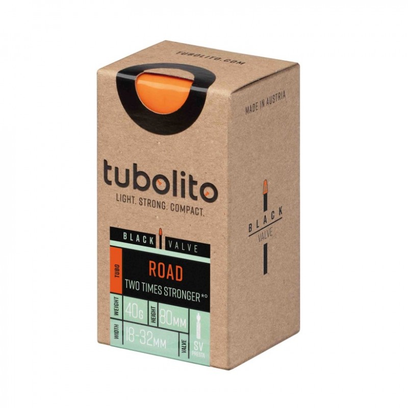 Tubolito Route 700c SV 80mm valve presta noire chambre - expédition 24h