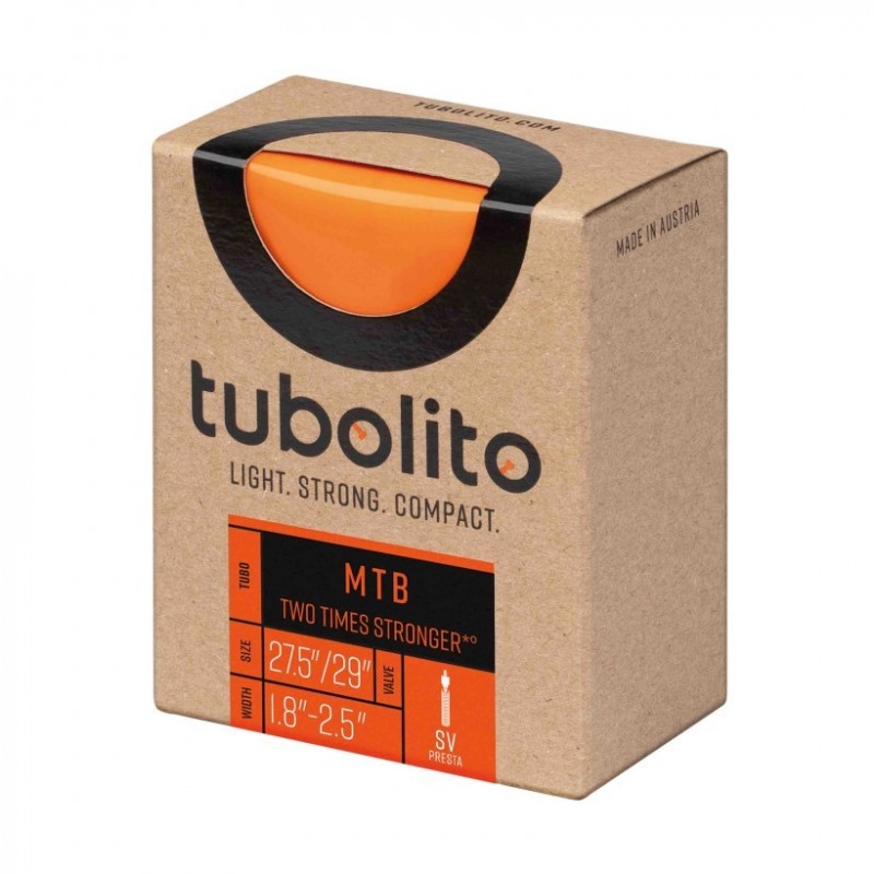 Tubolito Mtb 29" SV Valve Presta 42mm orange chambre - expédition 24h