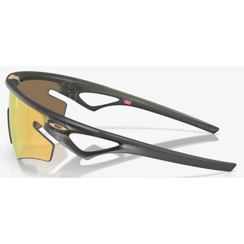 Oakley Sphaera Slash Matte Olive Ink lentille Prizm 24K Polarisée