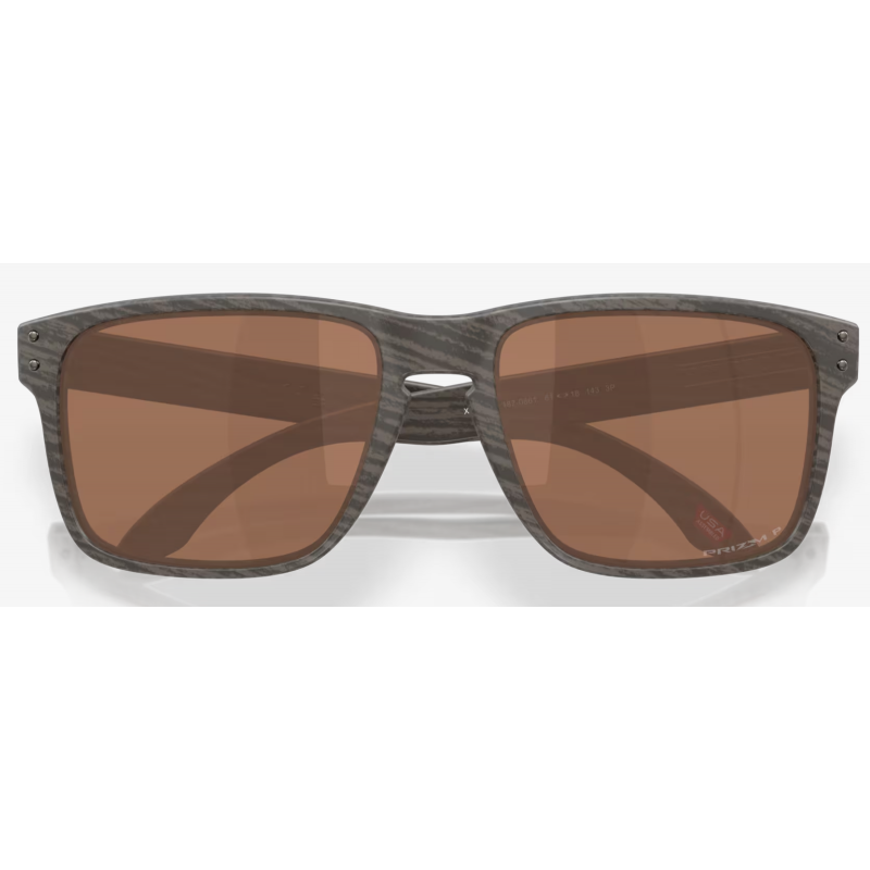 Oakley Holbrook XXL bois grain lentille prizm tungstène polarisée 948708