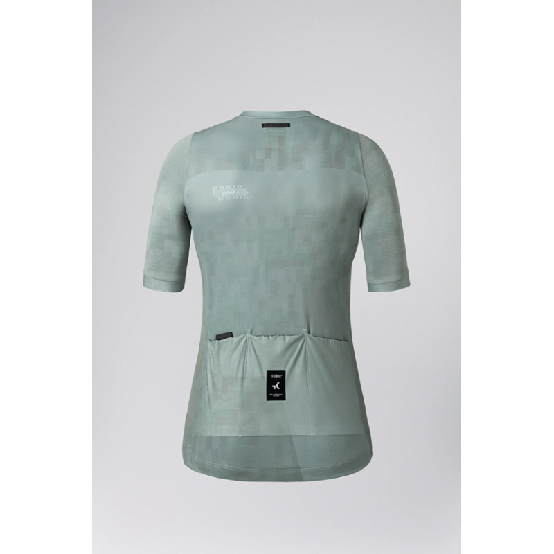 Gobik Stark Cedar Check femme maillot à manches courtes - expédition 24h
