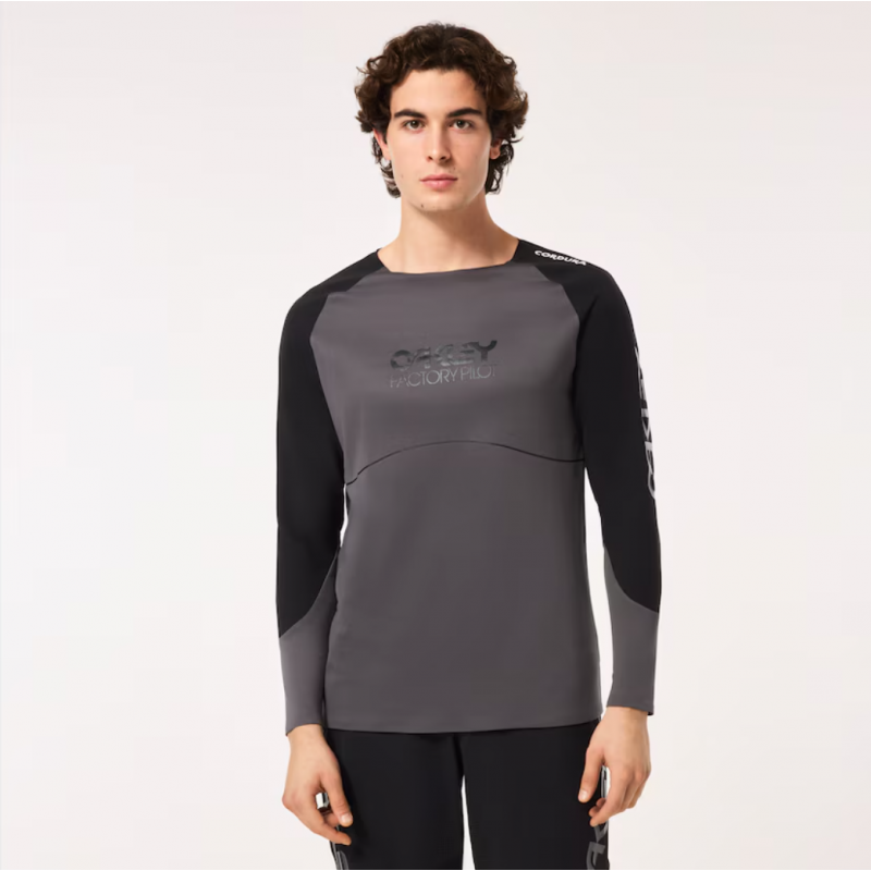 Oakley Maven Scrub Ls noir/gris t-shirt à manches longues - expédition 24h