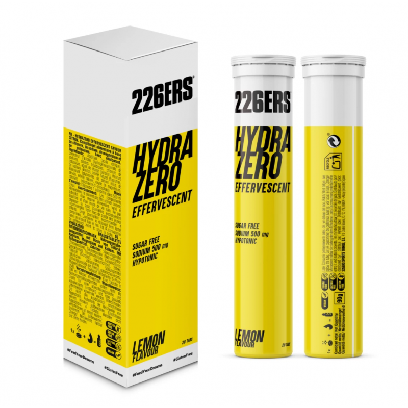 226ers Hydrazero Effervescent citron 20 comprimés - sels minéraux
