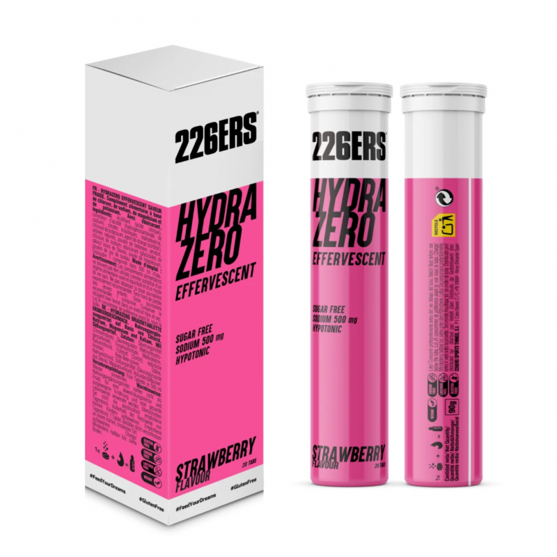 226ers Hydrazero Effervescent fraise 20 comprimés - sels minéraux