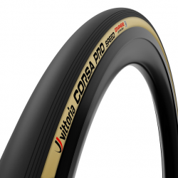Vittoria Corsa Pro Speed Tubeless Ready negro/marrón cubierta