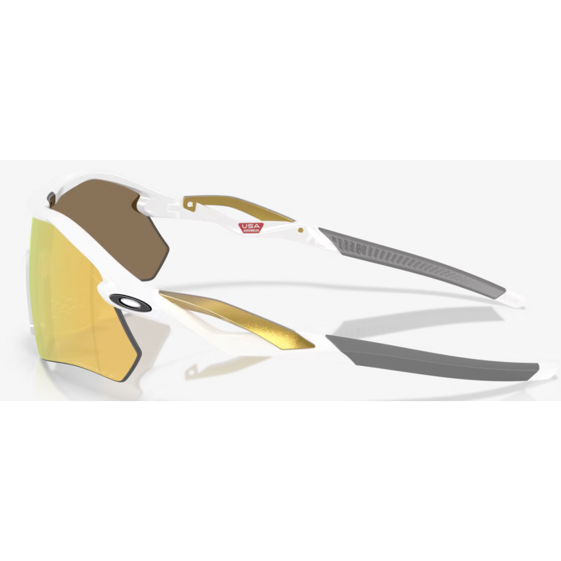 Oakley Radar Plate poli blanc lentille Prizm 24K polarisée 9495D05