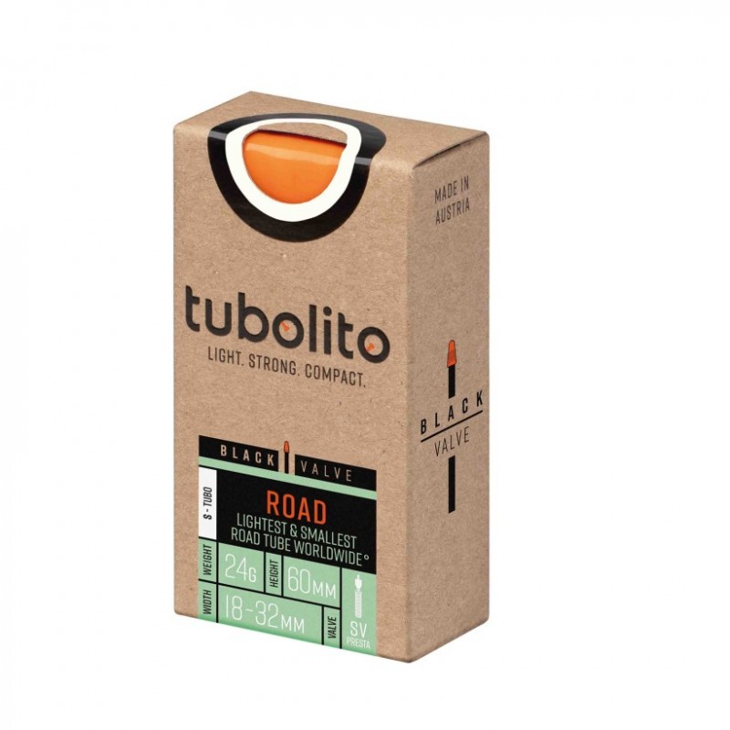 Tubolito S-Road 700C SV 60mm válvula presta negro cámara - envío 24h