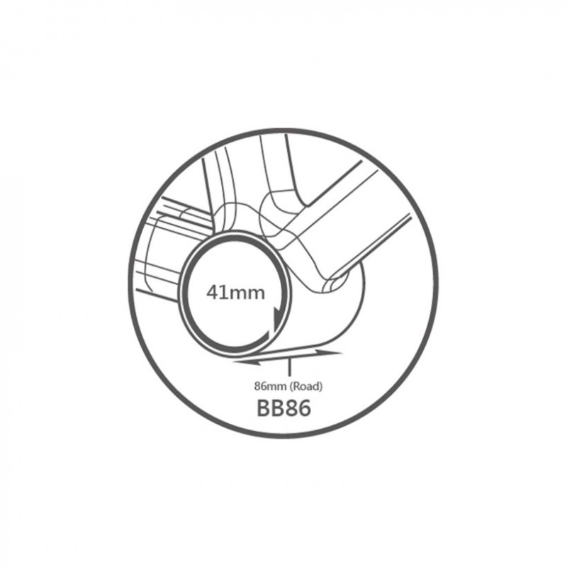 Tripeak Jetstream Pro Twistfit 41mm / BB86 86mm Shi 24mm full céramique