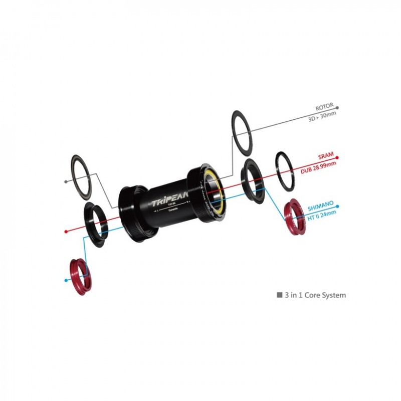 Tripeak Jetstream Pro Bsa / 68mm Sh / Sram Dub /Rotor 3D full cerámico