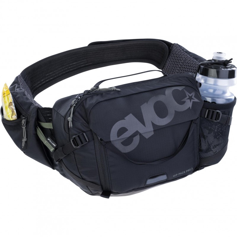 EVOC Hip Pack Pro 3 + Sac d'Hydratation 1,5L Noir - expédition 24h