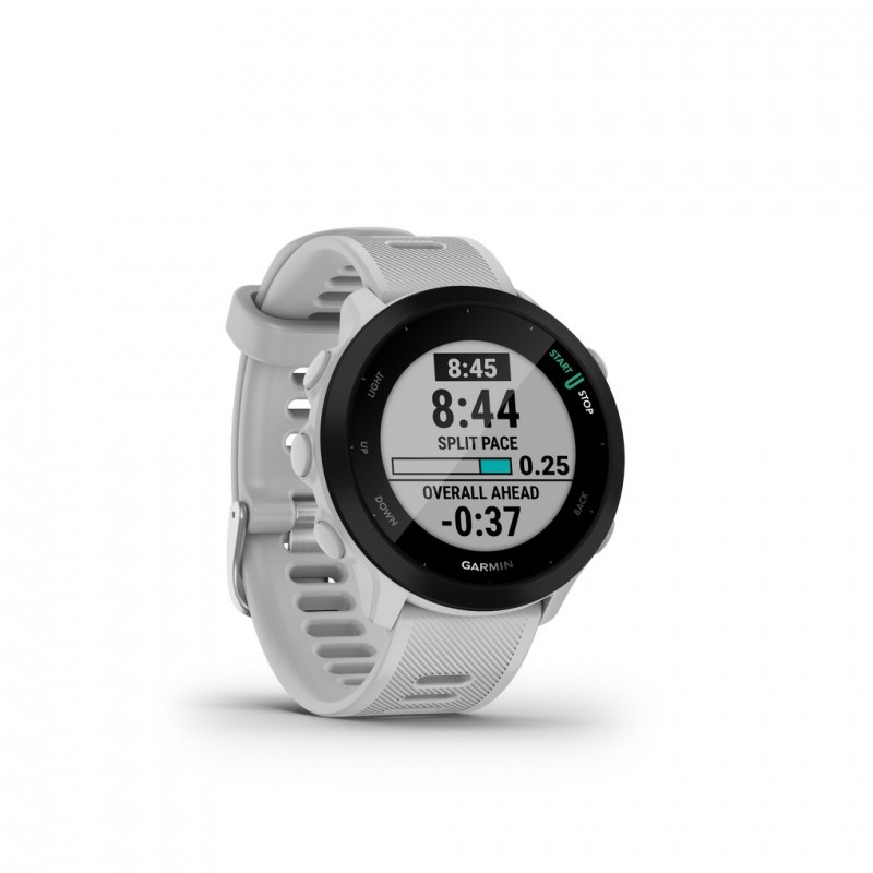 Garmin Forerunner 55 blanco | Reloj GPS para running con entrenamiento adaptativo
